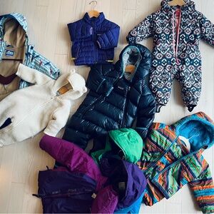 Patagonia Kids Purple & Magenta Winter Jacket